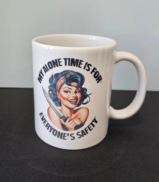 sarcastic housewife 11oz mug 'alone time'